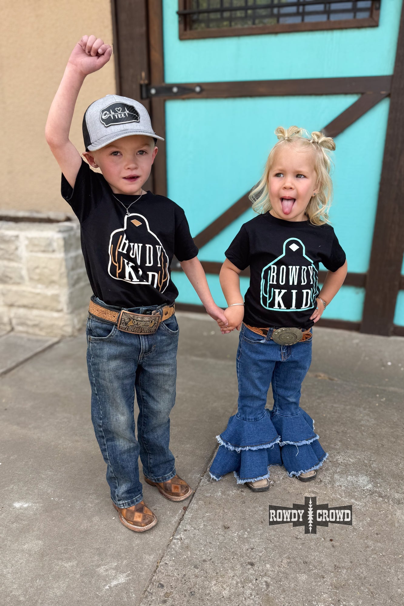 BROWN- Rowdy Kid Tee