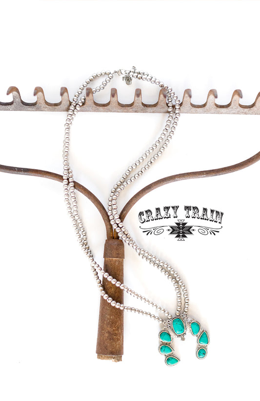 Double Take Necklace ** Turquoise