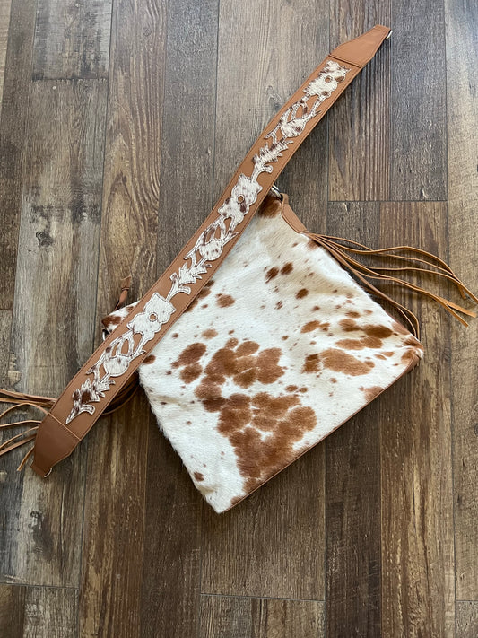 The Brown Cowhide Purse