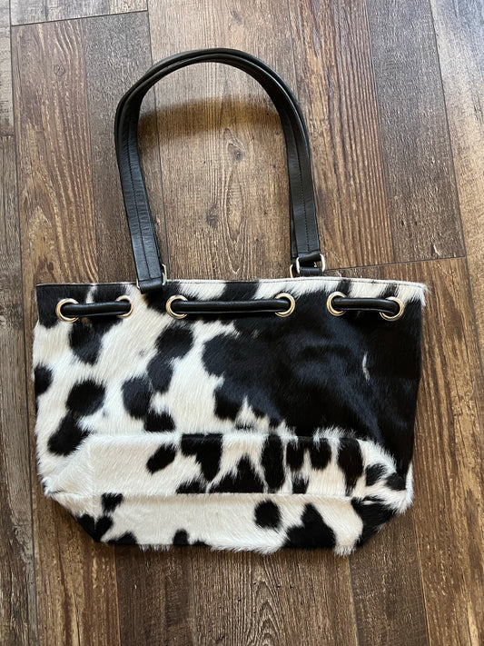 The Black and White Cow Hide Purse