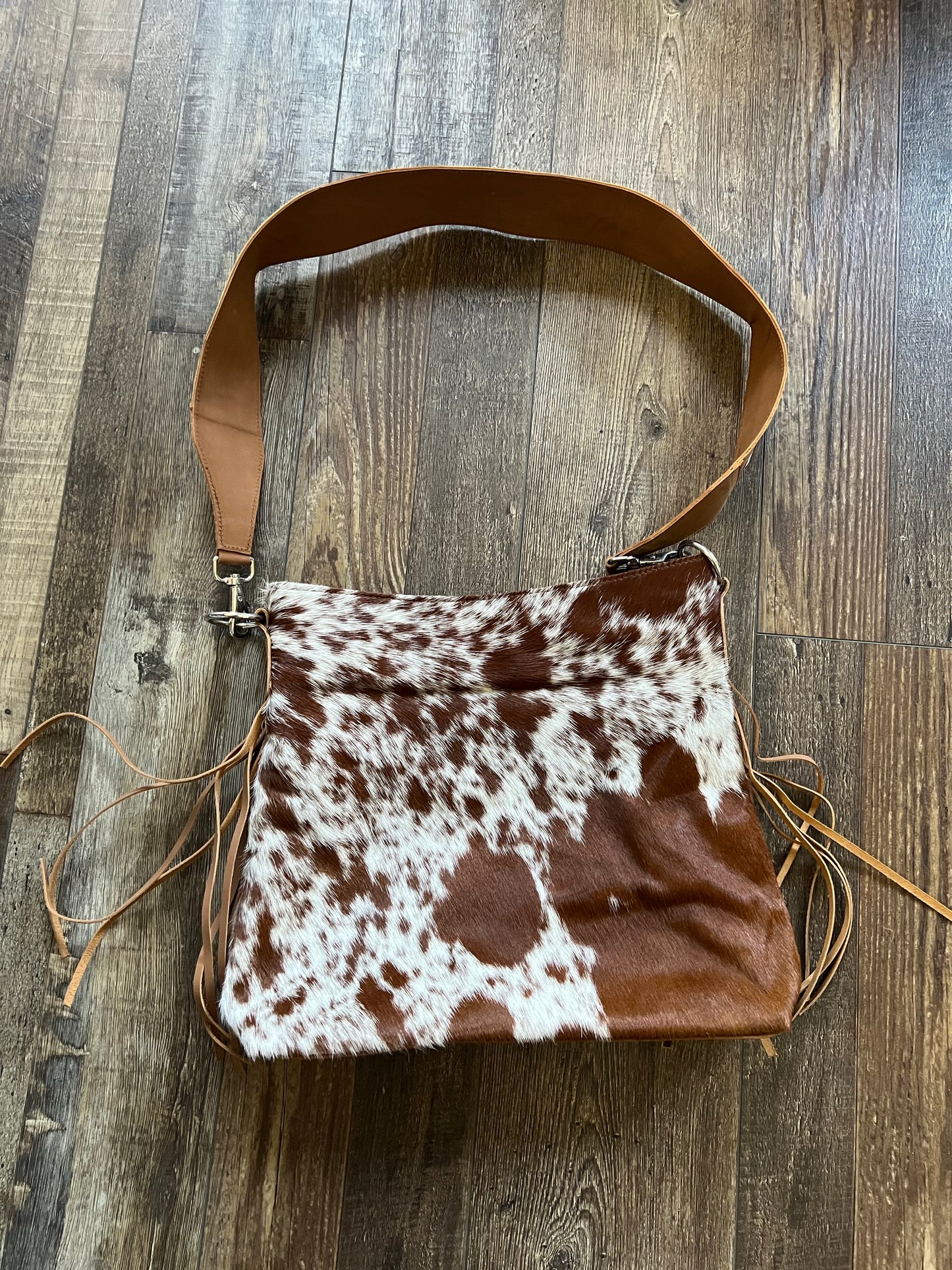 The Black and White Cow Hide Purse