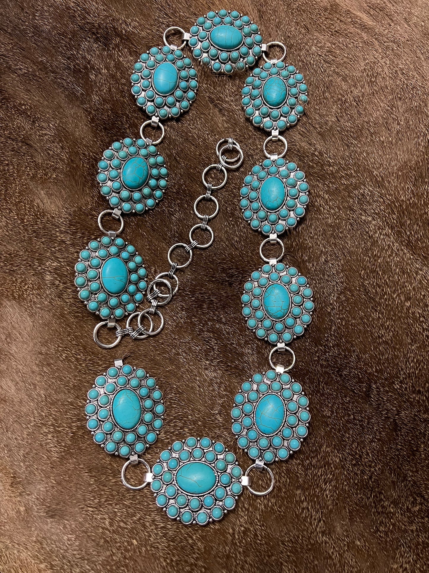 Turquoise Concho Belt