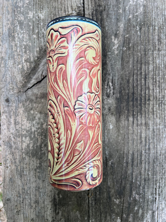 Cowhide and Leather Tumbler