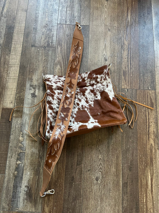 The Black and White Cow Hide Purse