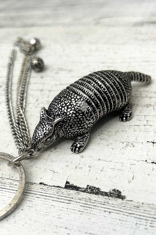 Vintage Armadillos Metal Keychain