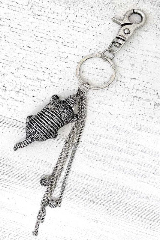 Vintage Armadillos Metal Keychain