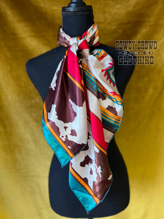 Conroe Cowprint Wild Rag