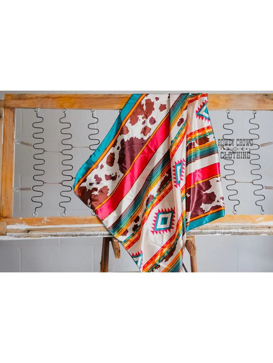 Conroe Cowprint Wild Rag