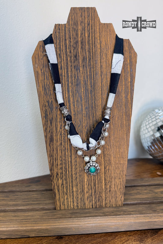 Checker Concho Necklace