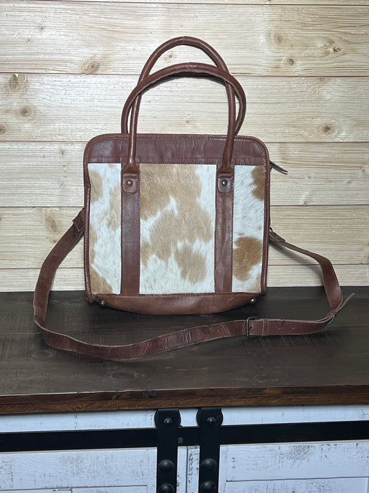 Leather and Cowhide Bag/Purse