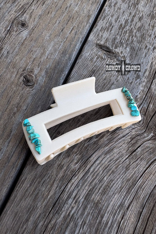 Turquoise Mess Hair Clip