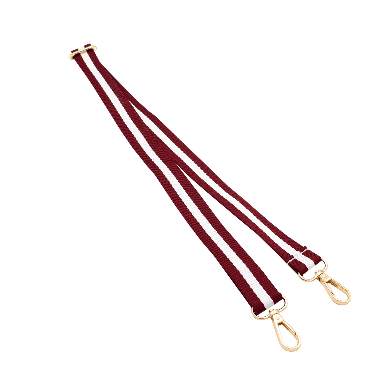 Spirit Strap - Maroon and White Stripe
