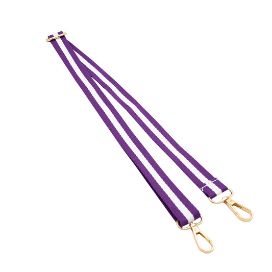Spirit Strap - Purple and White Stripe