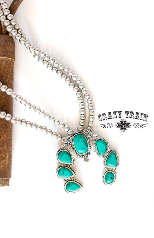 Double Take Necklace ** Turquoise