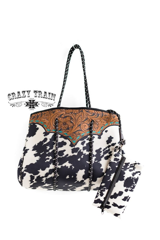 Tote- All Dream Bag * Cowhide Print