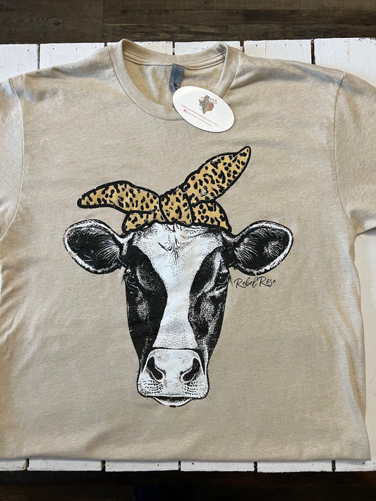 Cow in a Bow Tee
